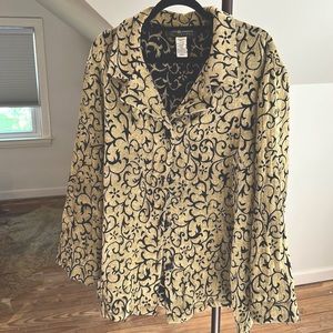 SAG HARBOR Gold & Black Coat